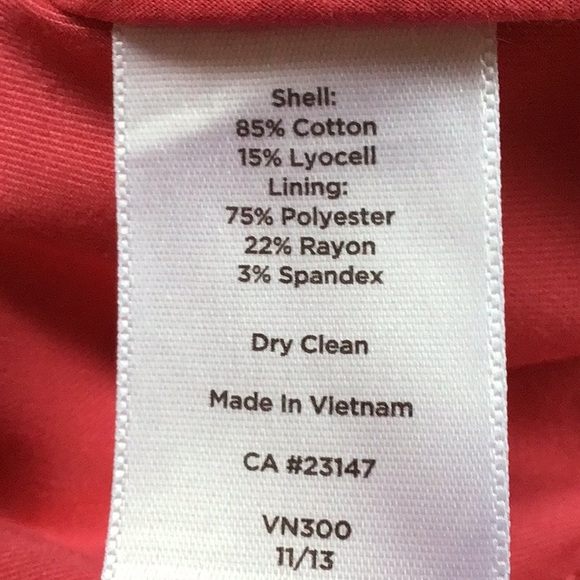 Talbots cocktail dress salmon color - Picture 7 of 7